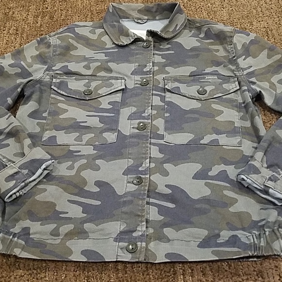 Sky and sparrow army print jacket - Picture 1 of 5